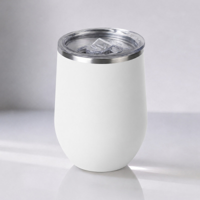 Вакуумная термокружка Sense, непротекаемая крышка, крафтовая упаковка, белый