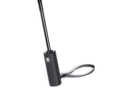 Зонт складной мужской TORBER, автомат, 3 сложения, черный, каркас сталь/файбергласс, эпонж, пластиковая ручка, диаметр 103 см