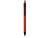 Ручка металлическая soft-touch шариковая Haptic, красный/черный
