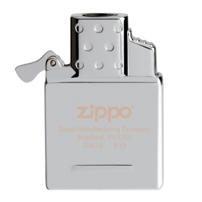 Газовый вставной блок для широкой зажигалки Zippo, одинарное турбо пламя, нержавеющая сталь