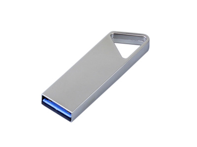 USB 3.0-флешка на 32 Гб с мини чипом, компактный дизайн, отверстие треугольной формы для цепочки , размер 32ГБ