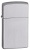 Зажигалка ZIPPO Slim® с покрытием Satin Chrome™, латунь/сталь, серебристая, матовая, 29x10x60 мм