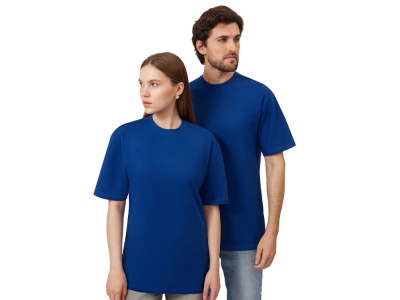 Футболка из френч терри Warsaw унисекс 220гр, кл. синий , размер 2XL