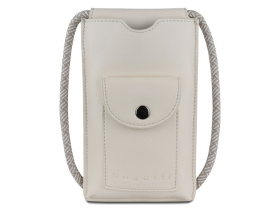 Сумка-чехол для мобильного телефона BUGATTI АЛМАТА | ALMATA, бежевая, полиуретан, 11x2x18 см