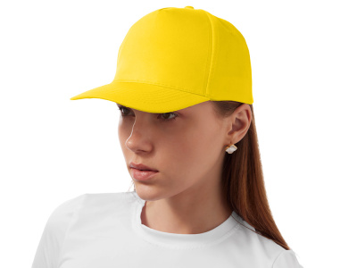 Бейсболка Poly 5-ти панельная 120 гр, желтый , размер 56