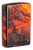 Зажигалка ZIPPO Lava Flow с покрытием 540 Tumbled Brass, латунь/сталь, оранжевая, 38x13x57 мм