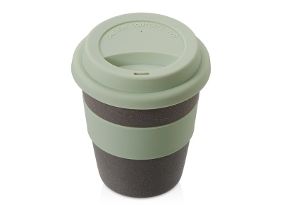 Стакан с силиконовой крышкой Cafe, olive
