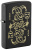 Зажигалка ZIPPO Джокер с маской с черным матовым покрытием | Masked Joker Design Black Matte, латунь/сталь, черная, 38x13x57 мм