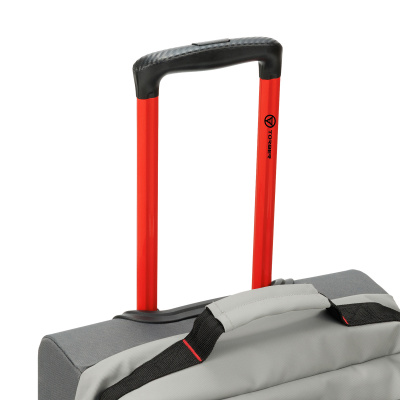 Сумка на колесах TORBER РИТМ, серый, полиэстер 900D с PU покрытием, 49 x 35,5 x 26 см, 35 л , размер S