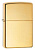 Зажигалка ZIPPO классическая с покрытием Глянцевая латунь | Classic High Polish Brass, латунь/сталь, золотистая, 38x13x57 мм