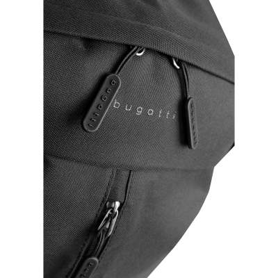 Рюкзак мужской BUGATTI КЛАССИКА | BASIC, черный, полиэстер, 32 x 14 x 45 см
