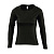 Футболка женская с длинным рукавом MAJESTIC, глубокий черный, L, 100% хлопок, 150 г/м2