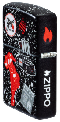 Зажигалка ZIPPO Notebook Design с покрытием 540 Matte, латунь/сталь, разноцветная, матовая, 38x13x57 мм