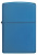 Зажигалка ZIPPO Classic с покрытием Sapphire™, латунь/сталь, синяя, глянцевая, 38x13x57 мм