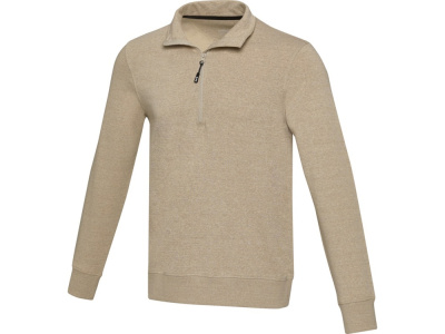 Tin унисекс-свитер с молнией на четверть из переработанных материалов Aware™ - Oatmeal , размер S
