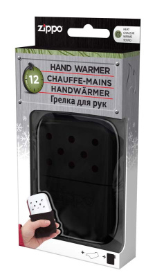 Каталитическая грелка ZIPPO, алюминий с покрытием Black, чёрная, матовая, на 12 ч, 66x13x99 мм