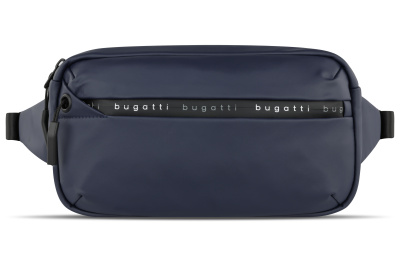 Сумка на пояс BUGATTI БЛАНК | BLANC, синяя, тарпаулин/полиэстер, 26х5,5х13,5 см