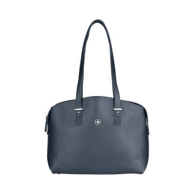 Сумка женская WENGER RosaElli с карманом для ноутбука 14", синяя, полиэстер, 37 x29x19 см