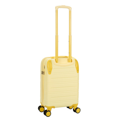 Чемодан TORBER В Отпуск, желтый, ABS-пластик, 36 х 22 х 55 см, 31 л, 2,4 кг