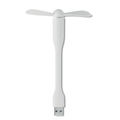 Настольный USB вентилятор белый
