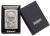 Зажигалка ZIPPO Skull Design с покрытием Brushed Chrome, латунь/сталь, серебристая, 38x13x57 мм