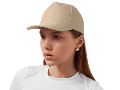 Бейсболка Poly 5-ти панельная 120 гр, песочный , размер 56