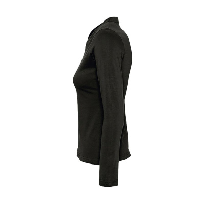 Футболка женская с длинным рукавом MAJESTIC, глубокий черный, XL, 100% хлопок, 150 г/м2