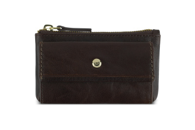 Ключница BUGATTI НЕАПОЛЬ | NEAPLES, коричневая, натуральная воловья кожа, 11,5х3х7 см