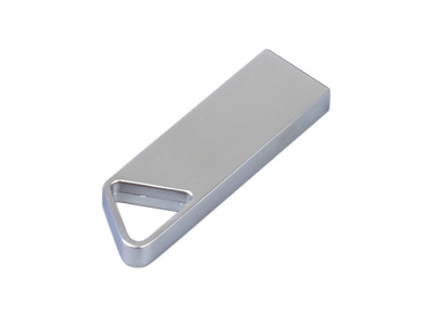 USB 2.0-флешка на 16 Гб с мини чипом, компактный дизайн, отверстие треугольной формы для цепочки , размер 16ГБ