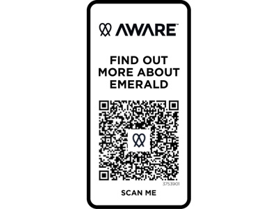 Emerald поло унисекс с коротким рукавом из переработанных материалов Aware™. - Белый , размер 3XL