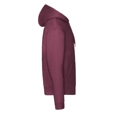 Толстовка "PREMIUM HOODED SWEAT JACKET", бордовый_XL, 70% х/б, 30% п/э, 260 г/м2