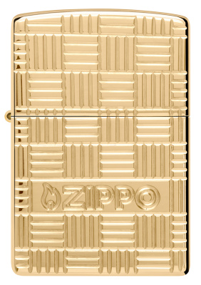 Зажигалка ZIPPO Armor® с покрытием High Polish Brass, латунь/сталь, золотистая, 38x13x57 мм