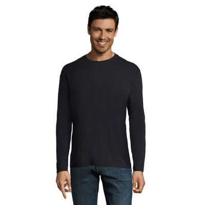 Футболка мужская с длинным рукавом MONARCH, темно-синий, 3XL, 100% хлопок, 150 г/м2