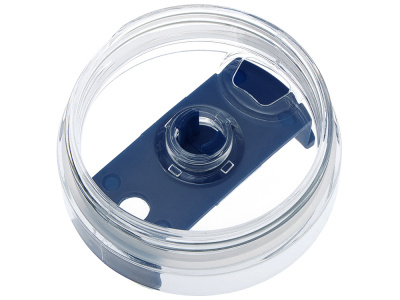 Термокружка Крэнстон с двойными стенками из переработанной нержавеющей стали, синий нейви