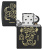 Зажигалка ZIPPO Джокер с маской с черным матовым покрытием | Masked Joker Design Black Matte, латунь/сталь, черная, 38x13x57 мм