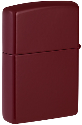 Зажигалка ZIPPO Logo с покрытием Merlot, латунь/сталь, бордовая, глянцевая, 38x13x57 мм