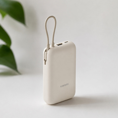 Внешний аккумулятор со встроенным кабелем 22.5W Xiaomi Power Bank 10000mAh (Integrated Cable) Tan GL