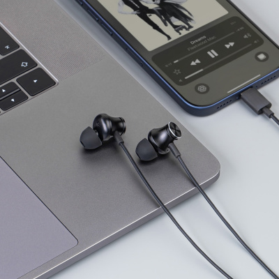 Стереогарнитура Stereo Aura ANC, USB-C, черный, Deppa