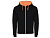 Толстовка на молнии Fuji, черный/неоновый оранжевый , размер M