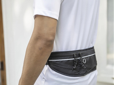 Доман поясная сумка для бега из переработанного материала GRS, черный