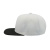 Бейсболка "SNAP BACK", 6 клиньев, пластик.застежка, белый с черным, 100% п/э,100% х/б, 400 гр/м2