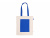 Сумка для покупок Тема из переработанных материалов с наружным цветным карманом, синий