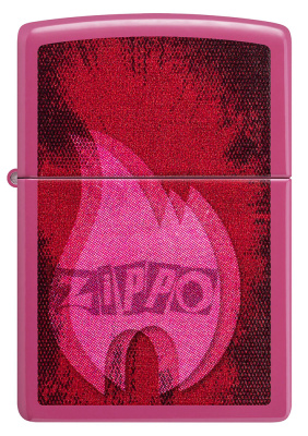 Зажигалка ZIPPO Пульсация с ярко-розовым покрытием | Pulse Frequency, латунь/сталь, малиновая, глянцевая, 38x13x57 мм