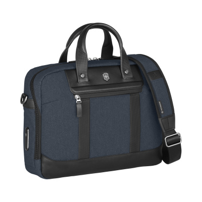 Портфель VICTORINOX Architecture Urban2 Briefcase 15'', синий, полиэстер/кожа, 42x13x31 см, 16 л