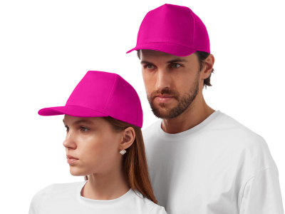 Бейсболка Poly 5-ти панельная 120гр, фуксия , размер 56