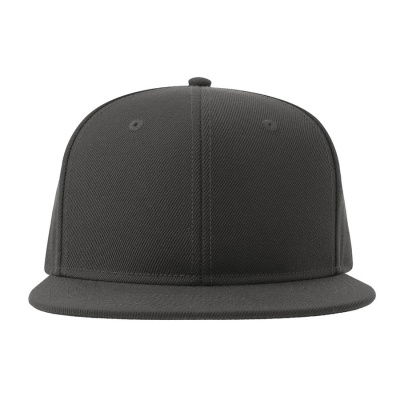 Бейсболка "SNAP BACK-S", 6 клиньев, пластик. застежка, т.серый, 100% перераб. полиэстер, 300 гр/м2