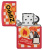 Зажигалка ZIPPO Retro Design с покрытием Red Matte, латунь/сталь, красная, матовая, 38x13x57 мм