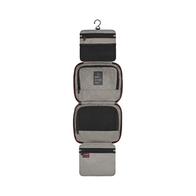 Несессер VICTORINOX Travel Essentials с крючком для подвешивания, чёрный, полиэстер, 27x11x22 см