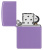Зажигалка ZIPPO классическая с лавандовым матовым покрытием | Smoky Lavender Matte, латунь/сталь, лавандовая, матовая, 38x13x57 мм