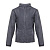 Толстовка мужская HELSINKI, серо-голубой, 2XL, 100% полиэстер, 260 г/м2